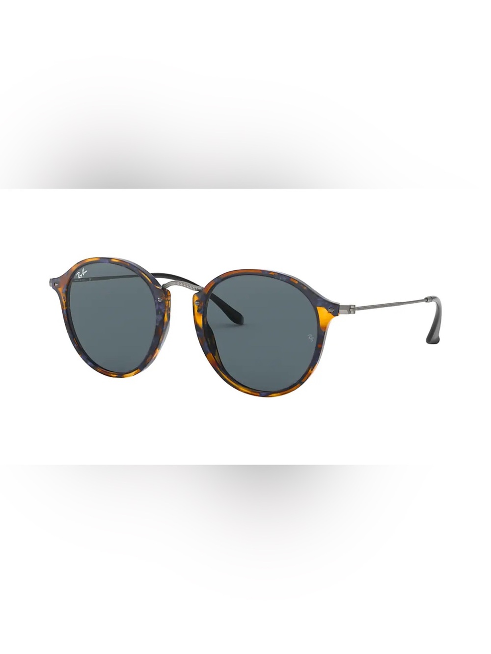 Ray-Ban Havana Tortoise Round Sunglasses with Dark Gray Lenses